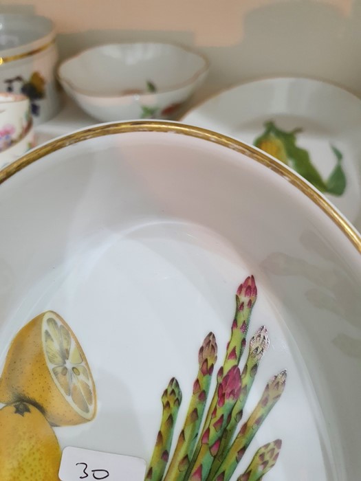 Royal Worcester 'Evesham' pattern bowl, serving dishes and ceramic circular cheese board and - Image 2 of 14