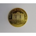 Austrian Gold 1oz 2009 100 Euro Wiener Philharmoniker coin in plastic case