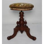 Corner stickstand and a piano stool with needlework seat (2)