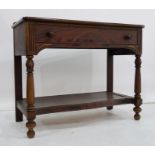 20th century Berkey & Gay furniture mahogany buffet table, the rectangular top with galleried