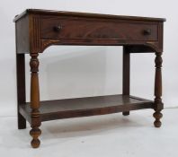 20th century Berkey & Gay furniture mahogany buffet table, the rectangular top with galleried