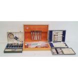 Quantity of plated ware, flatware, etc (1 box)