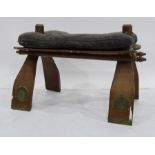 Early 20th century piano stool with Egyptian scene cartouches