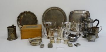 Quantity of silver plate ( 1 box)