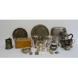 Quantity of silver plate ( 1 box)