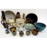 Quantity of studio pottery to include bowls, vases, figurative items, etc (21) Condition ReportThe