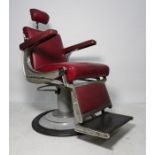 1960's Belmont barber's swivel chair