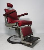 1960's Belmont barber's swivel chair