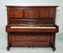 Gerhard Adam Wesel iron-framed and mahogany upright piano, no.22417