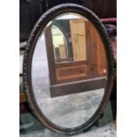 One oval framed mirror (1)