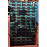 Rectangular piece of iridescent patterned glass, 53.5 x 91cm and another unframed mirror 120 x 60cm