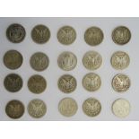 Collection of 20 United States of America silver dollars, dating from 1878, 1879 x 2, 1880 x 2,