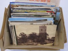 A quantity of late 20th Century postcards (1 box)