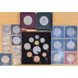 Large quantity of coins including 1950 and 51 spec sets 1937 specimen set including maundy pre 20