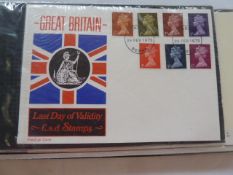 Album of First Day Covers including 29th February1972 last Day of Issue ( rare) and Princess Diana