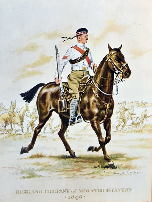 Seven various prints of cavalry on horseback, three other military uniform prints, prints showing - Image 6 of 14