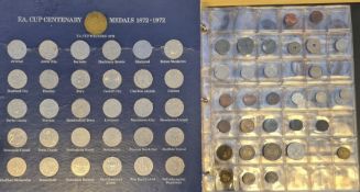 Album of English and foreign coins and a box of English and foreign coins some pre 20 and 47