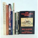Motorcycling interest to include:- Harper, Roy "The Vincent, H R D Story", The Vincent Publishing
