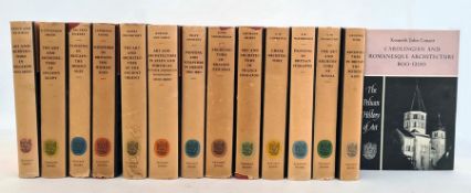 The Pelican History of Art in 14 volumes, all with dj, not price clipped, some damp damage to some