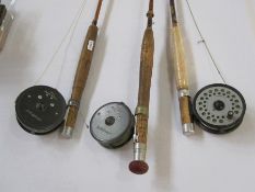 Hardy Brothers Viscount 130 reel, Hardy Brothers LRH lightweight reel and a Hardy Brothers 'The