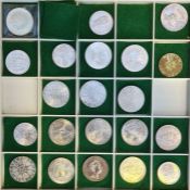 Various silver foreign crowns (21)