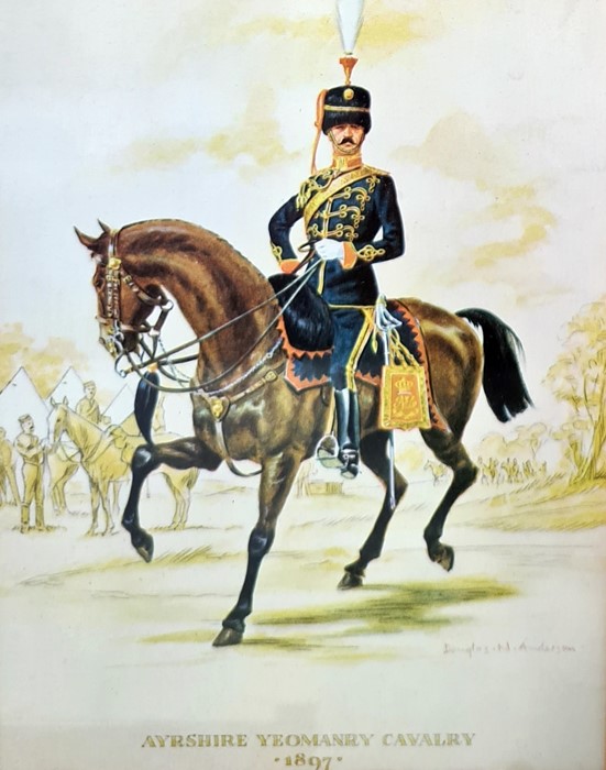 Seven various prints of cavalry on horseback, three other military uniform prints, prints showing - Image 3 of 14