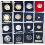Various countries crown, size silver proof mint by Westminster and Australian silver proof coins