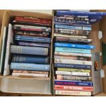 Militaria Two boxes of various volumes relating to WWI and WWII to include:- Viscount French (of