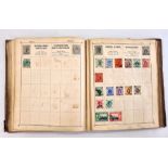 Well filled older stamp album, stamps of the World to about 1950, mostly used including GB and