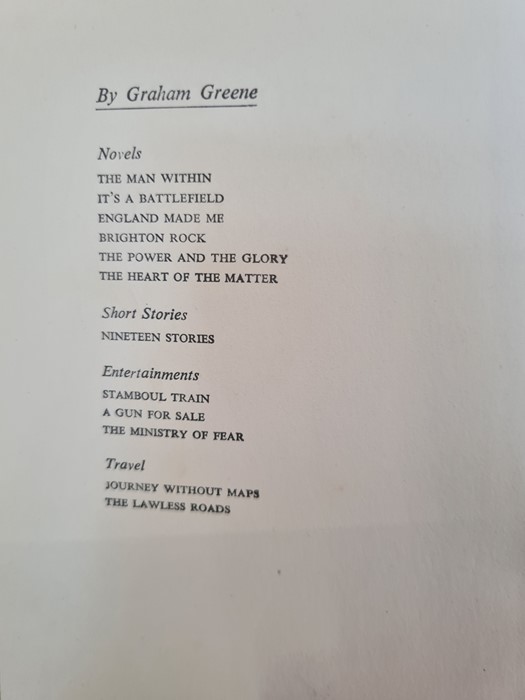 Greene, Grahame "The Third Man and The Fallen Idol - Two Entertainments by ...", William Heinemann - Image 3 of 12