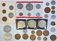 Various foreign coins and notes Condition ReportPlease see additional images