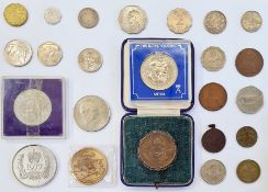 Quantity of assorted coins and medallions