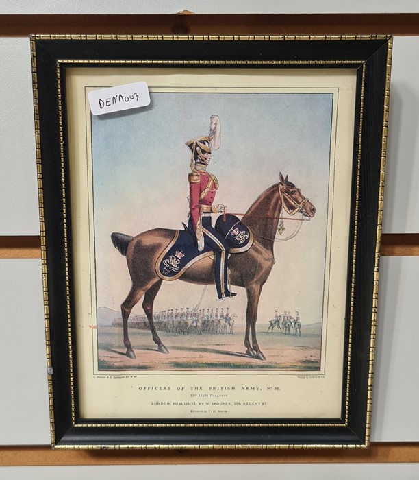 Seven various prints of cavalry on horseback, three other military uniform prints, prints showing - Image 8 of 14