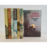 Archer, Fred  Various volumes to include:- "Poachers Pie", Hodder & Stoughton 1976, signed on the tp