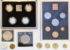 Two Piedfort Proof silver sets (1994-1997 and 1984-1987), various foreign sets and many other