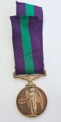 General Service medal with 'MALAYA' clasp named to '23146926.CFN.S.SMITH.R.E.M.E'