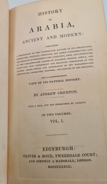 Crichton, Andrew  "History of Arabia, Ancient and Modern ...", Oliver & Boyd in 2 vols, folding - Image 4 of 7