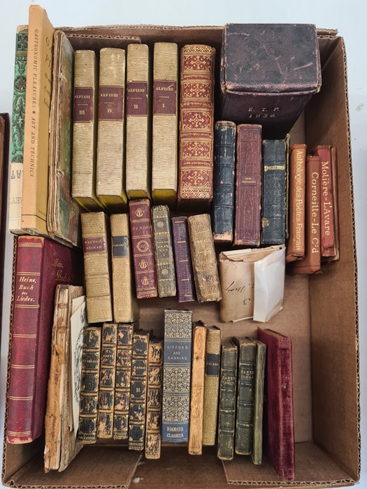 Collection of 16mo and miniature books to include Walton's Alfieri, Dante, Cicero, Tasso, etc (1