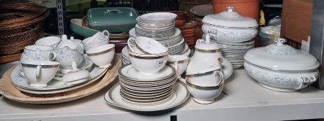 Part Wedgwood dinner service in the 'Belle Fleur' pattern, another part Collingwood dinner service