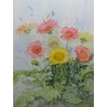 Maureen Radcliffe (20th century) Watercolour  Still life study of flowers, signed and dated 1992