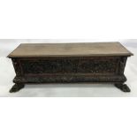 Possibly late 18th/early 19th century, probably North Italian Cassone, the rectangular top with