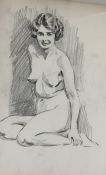 Harry Riley (1895-1966) Three sketch books, 1920's life drawing and other sketchesCondition