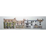 Colin Palmer (20th Century) Watercolour High Street, Marlborough and High Street, Marlborough (2) (a