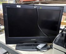 Sony Bravia 26" flatscreen television with remote control, model SDL2652030