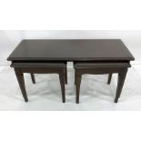 20th century coffee table with two under, and beech folding steps (2)