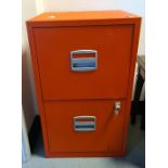 Modern two-drawer filing cabinet