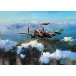Two limited edition Robert Taylor colour prints. "The Last Moments of HMS Hood" (signed by
