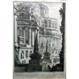 Giovanni Battista Piranesi (1720-1758) Engraving "Arch.Veneto inv.ed incise in Roma", numbered 3