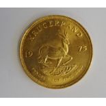 South African 1975 gold Krugerrand