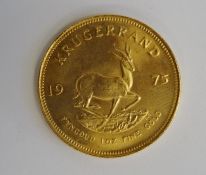 South African 1975 gold Krugerrand